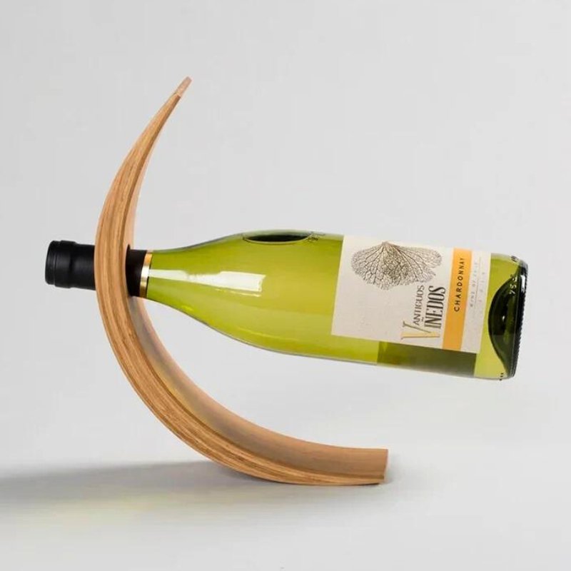 VinCurve Modern Bamboo Wine Holder