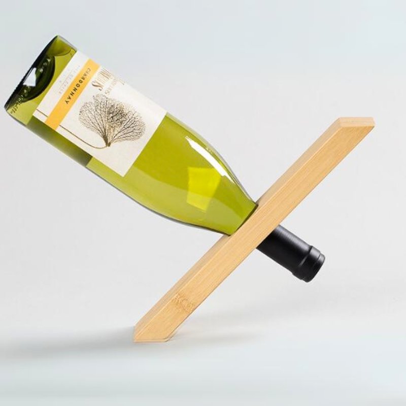 VinCurve Modern Bamboo Wine Holder
