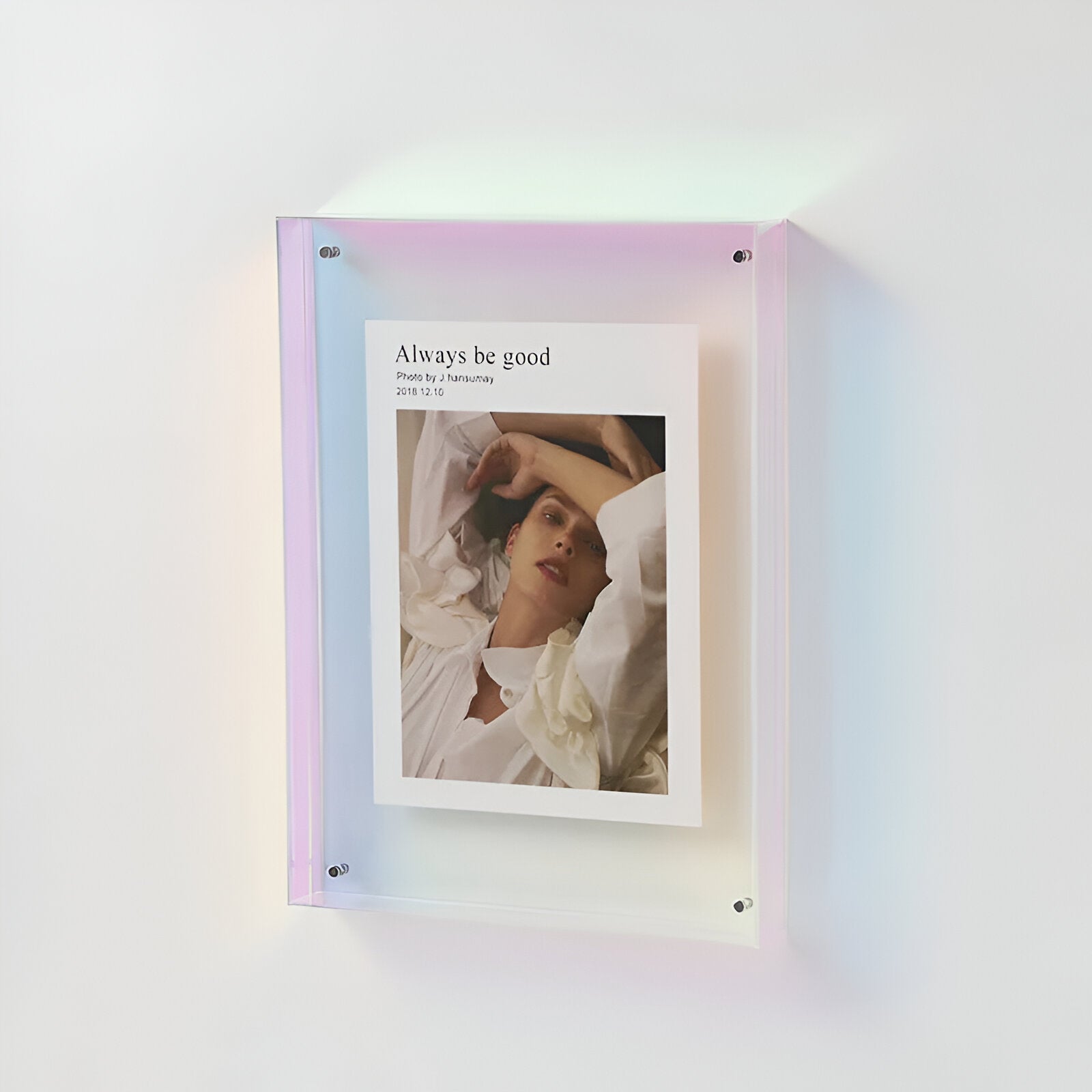 Variant image for Transparent Acrylic Photo Frame – Modern Minimalist Design, Multiple Sizes for Wall Hanging or Tabletop Display-36