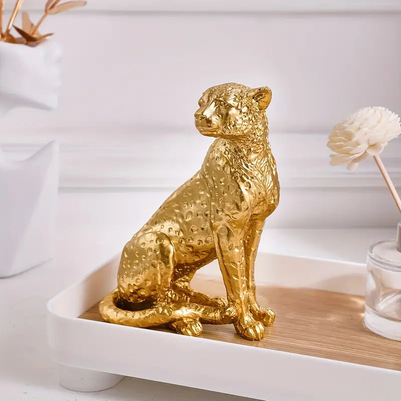 Zambia Golden Cheetah Figurine