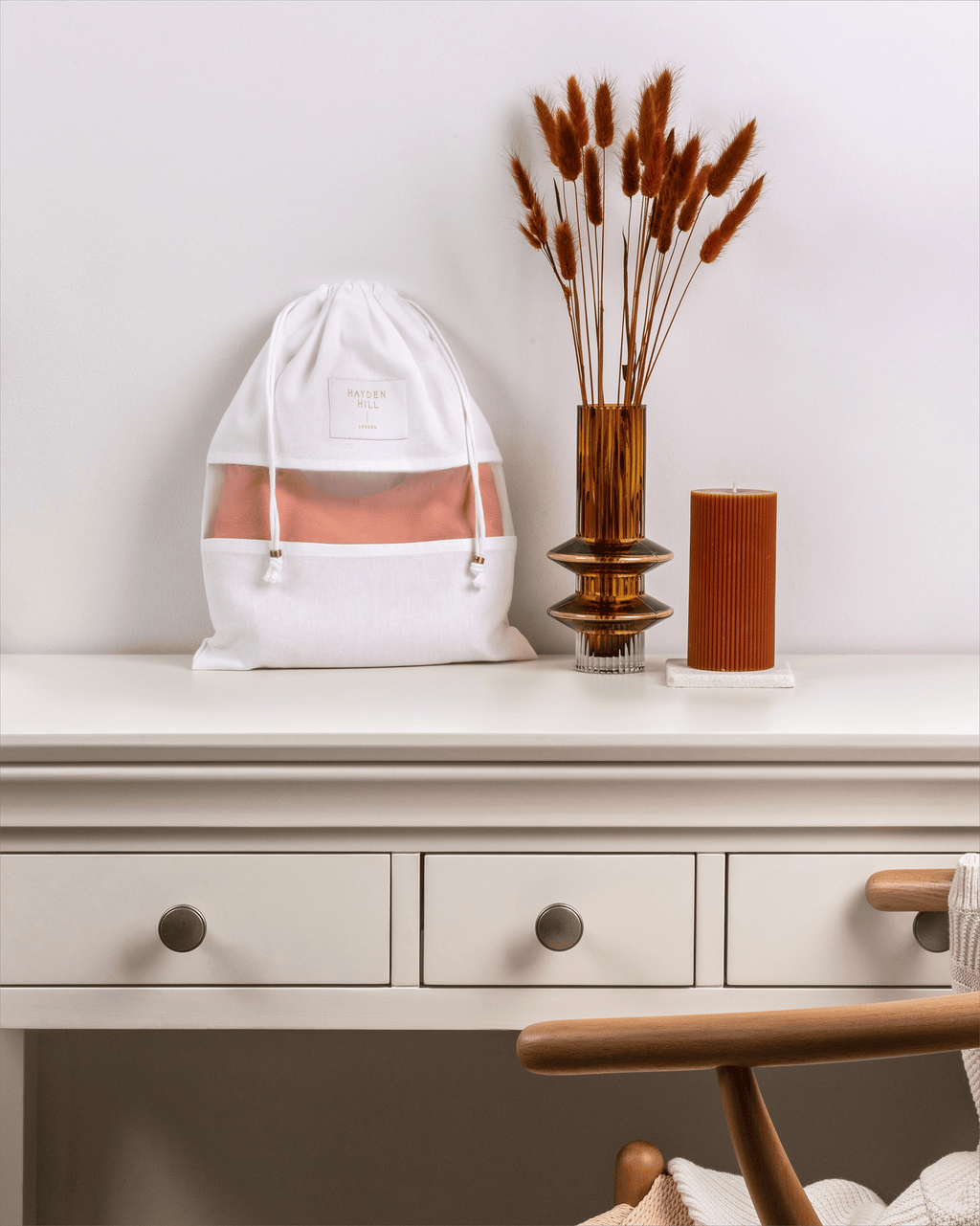 3 Small Organic Cotton Dust Bags