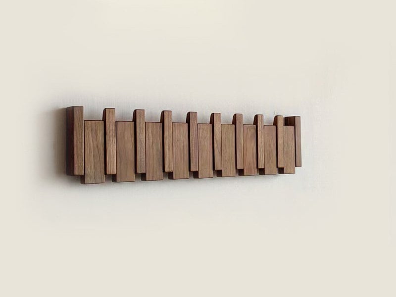 Handmade Wooden Wall Mounted Coat Rack