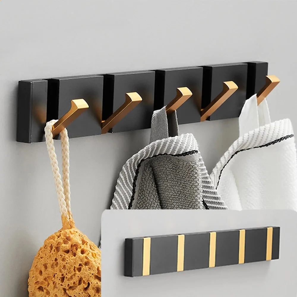 Variant image for Luxury Folding Wall Hook in Stainless Steel – Minimalist Design for Modern Interiors, Space-Saving and Durable Storage Solution-10