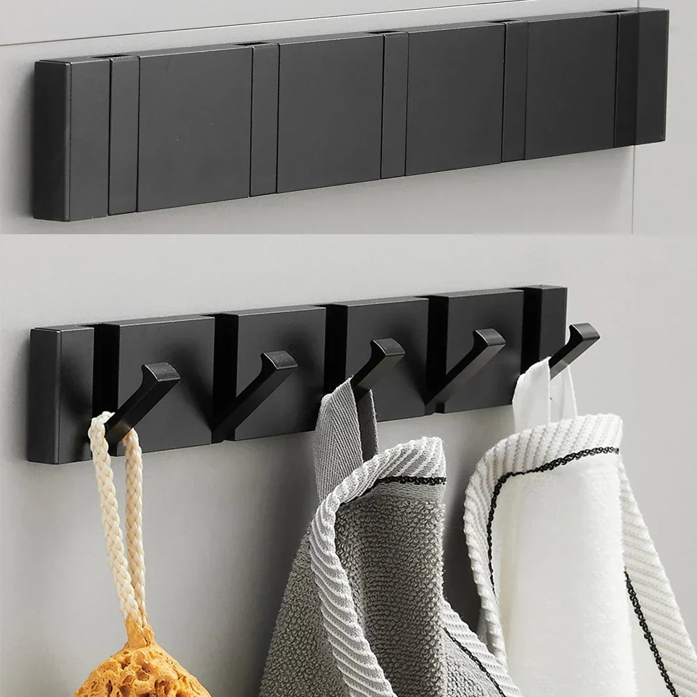 Luxury Folding Wall Hook in Stainless Steel – Minimalist Space-Saving Design for Modern Interiors-6