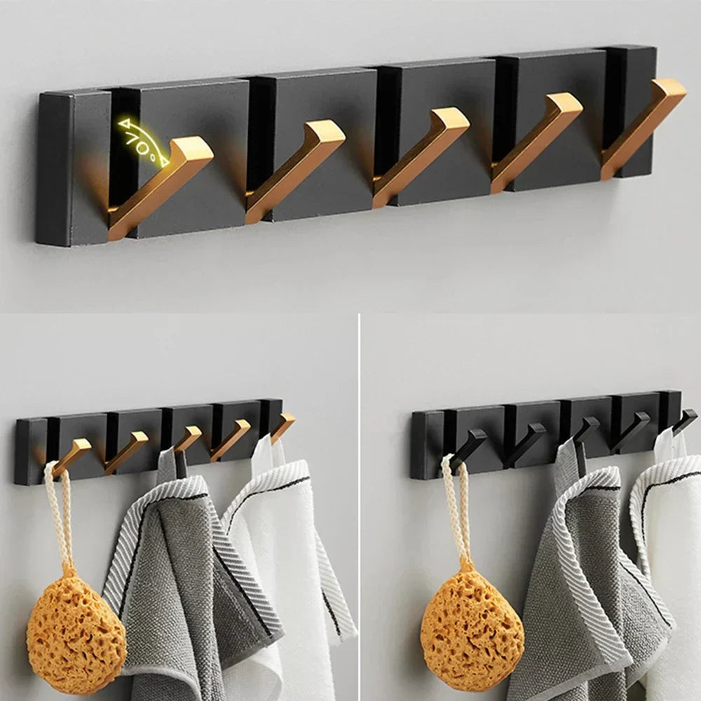 Variant image for Luxury Folding Wall Hook in Stainless Steel – Minimalist Space-Saving Design for Modern Interiors-7