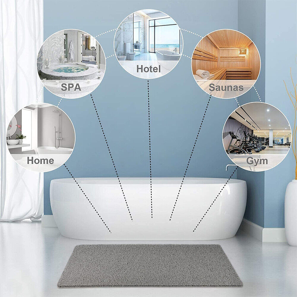 Anti-Slip Shower Mat – Hygienic Non-Slip Bath Mat with Soft Loofah Texture, Quick-Drying, Flexible Fit for All Showers-6
