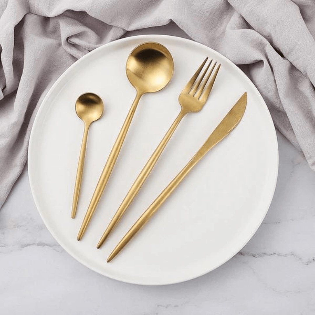 EleganceDining – Luxury Minimalist Refined Dining 24-piece Flatware Set