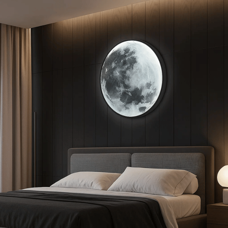 Lunara Sculpted Moon Wall Light