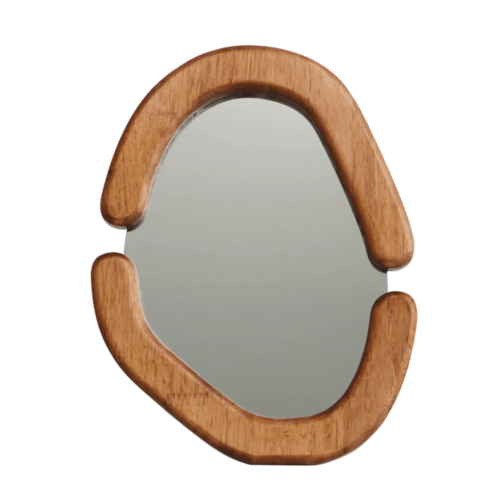 Scandinavian-Inspired Curved Accent Mirror