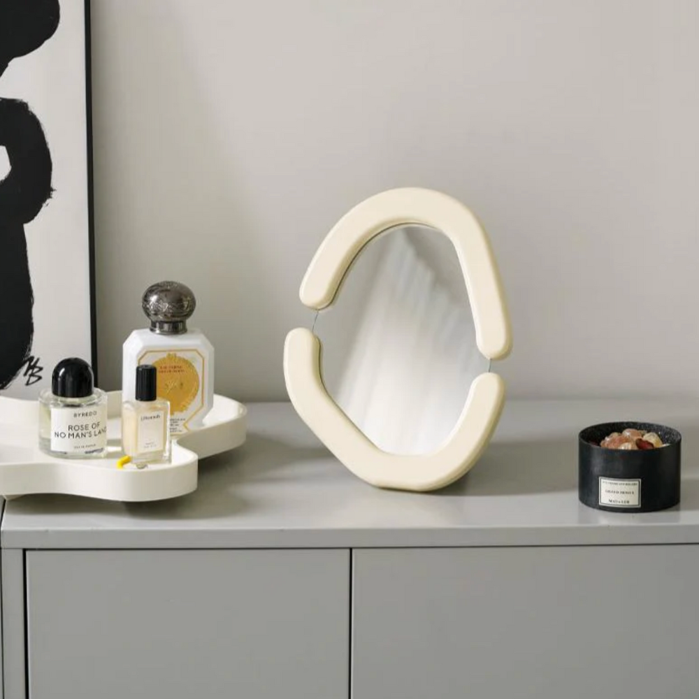 Scandinavian-Inspired Curved Accent Mirror
