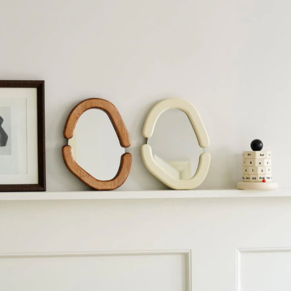 Scandinavian-Inspired Curved Accent Mirror