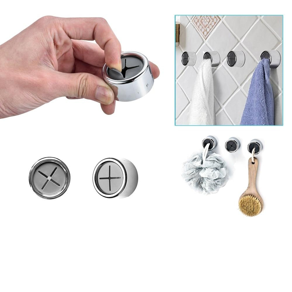 Self-Adhesive Towel Holders Set of 3 – Easy Install for Kitchen and Bathroom, Space-Saving Design, Strong Adhesion-6