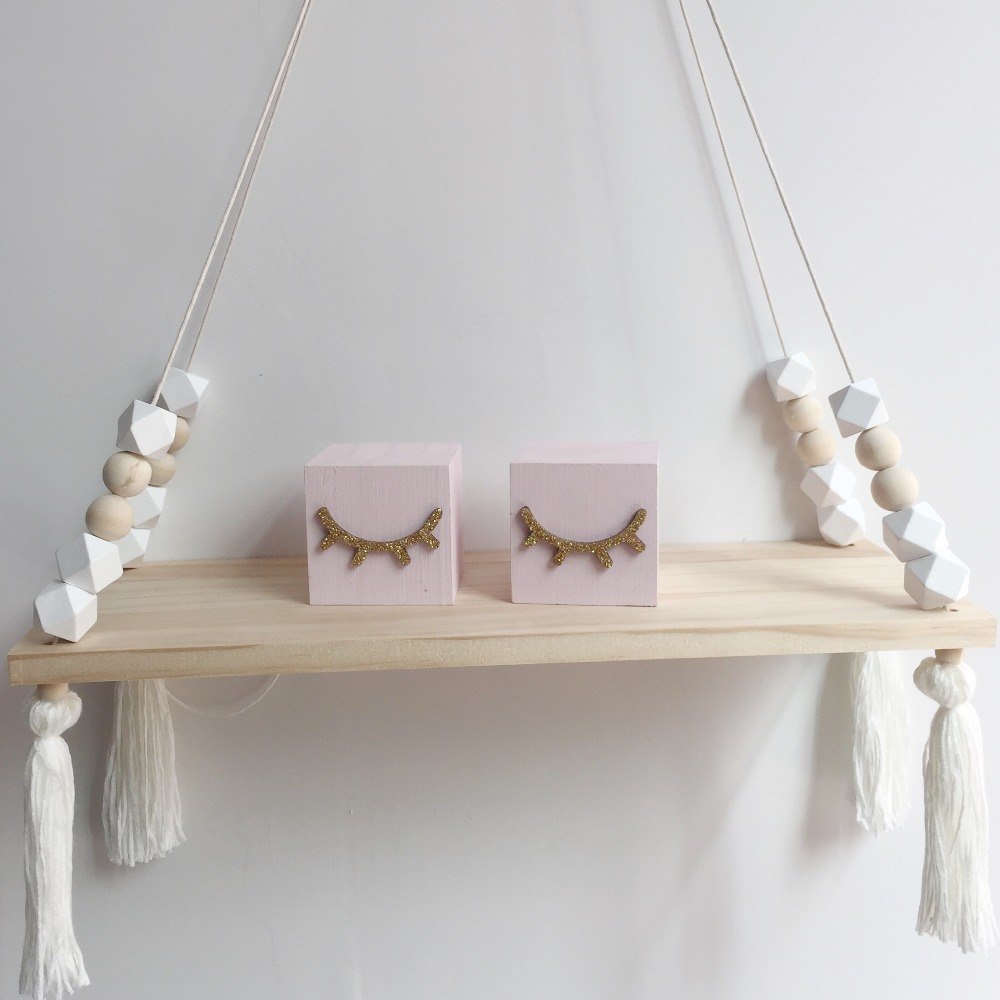IckleNest – Wooden Hanging Shelf for the Nursery