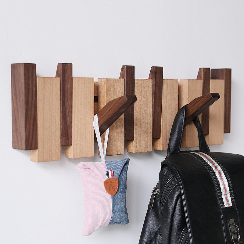 Handcrafted Wooden Coat Rack (Wall Mounted)