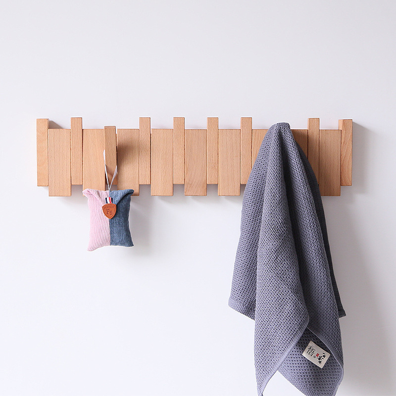 Handcrafted Wooden Coat Rack (Wall Mounted)